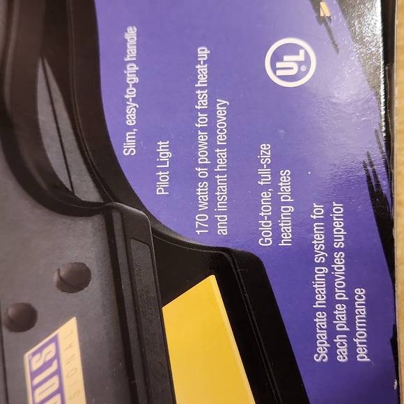 CONAIR Black and Gold Hair Straightener - Picture 8 of 8